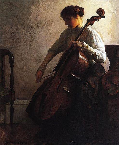 Joseph Decamp Cellist Germany oil painting art
